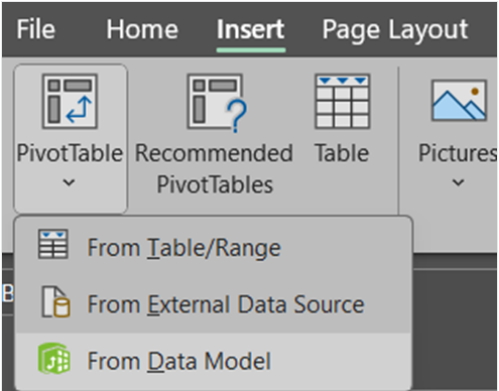 How to Create a Data Model: Excel PivotTable